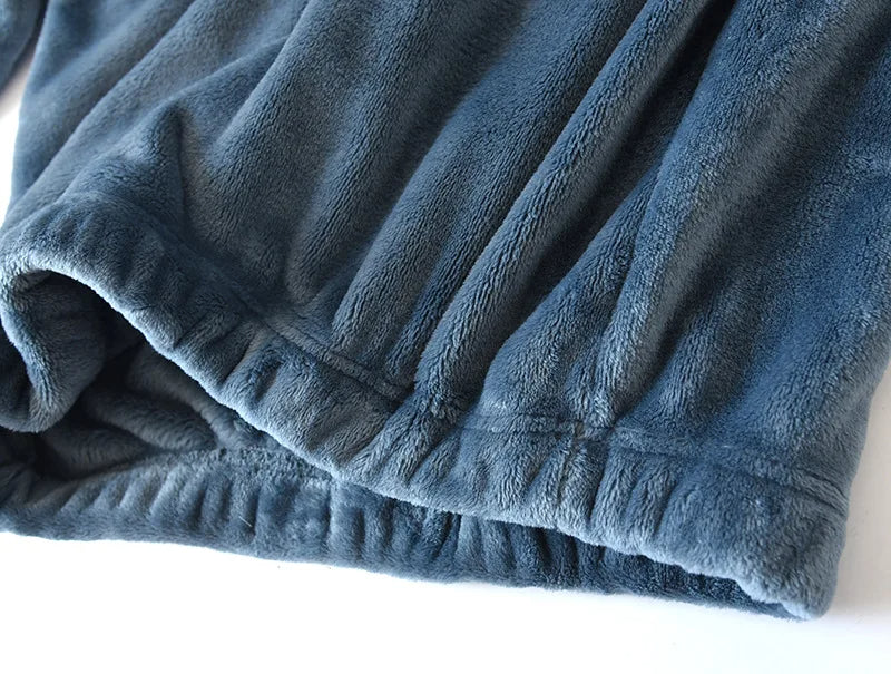 Warme Zachte Pyjama voor Mannen Winter Nachtkleding