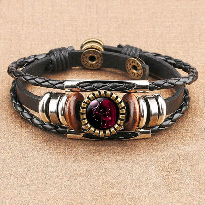 Retro Armband Zodiac Lyra Zilver Ketting