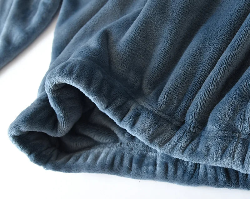 Warme Zachte Pyjama voor Mannen Winter Nachtkleding