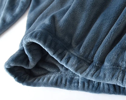 Warme Zachte Pyjama voor Mannen Winter Nachtkleding