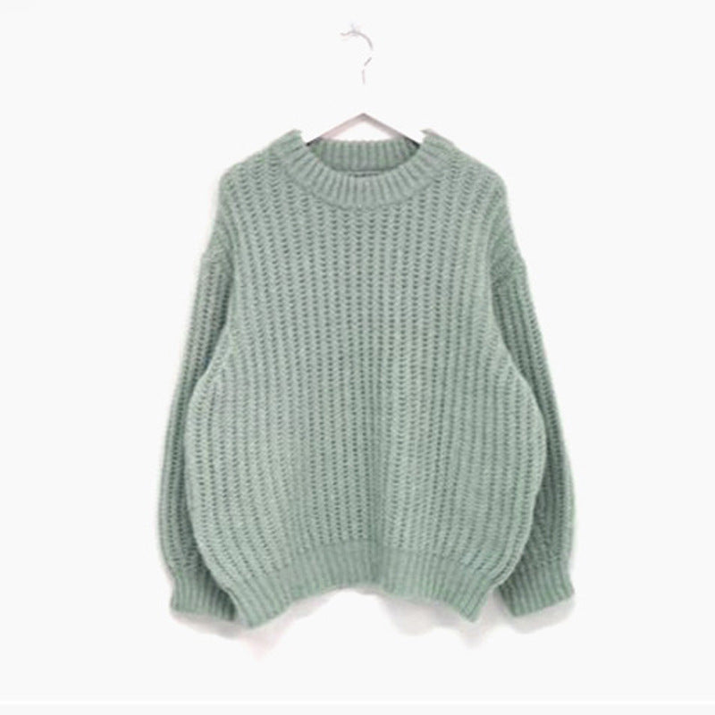 Dames Grof Gebreide Oversized Trui Trendy Modieus