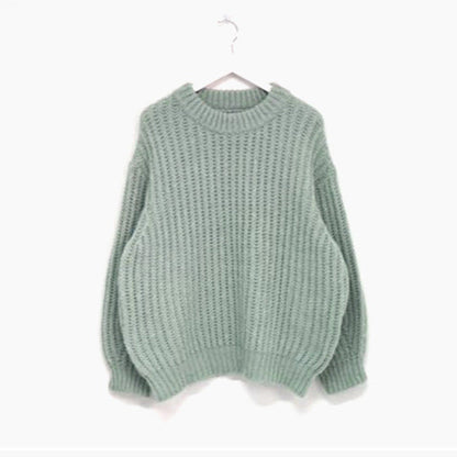 Dames Grof Gebreide Oversized Trui Trendy Modieus