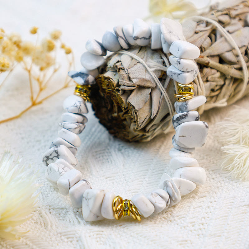 Natuursteen Armband met Kristallen en Kralen Zwart Celine