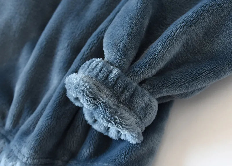 Warme Zachte Pyjama voor Mannen Winter Nachtkleding