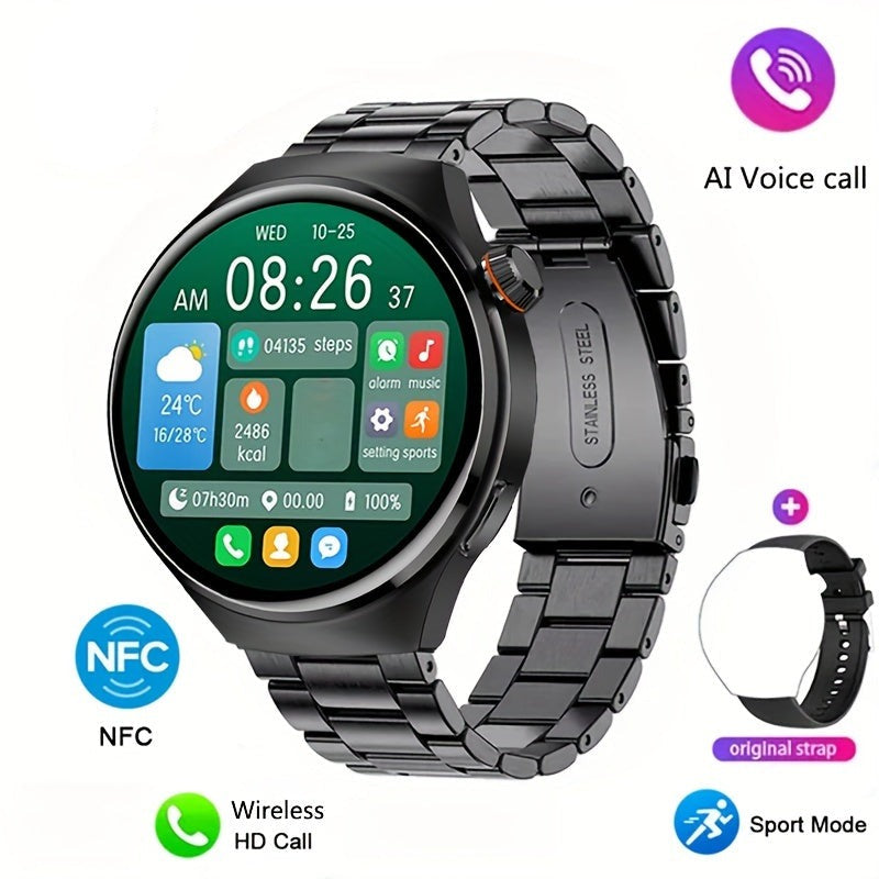 Heren Smartwatch NFC Waterdicht Met Hartslagmeter