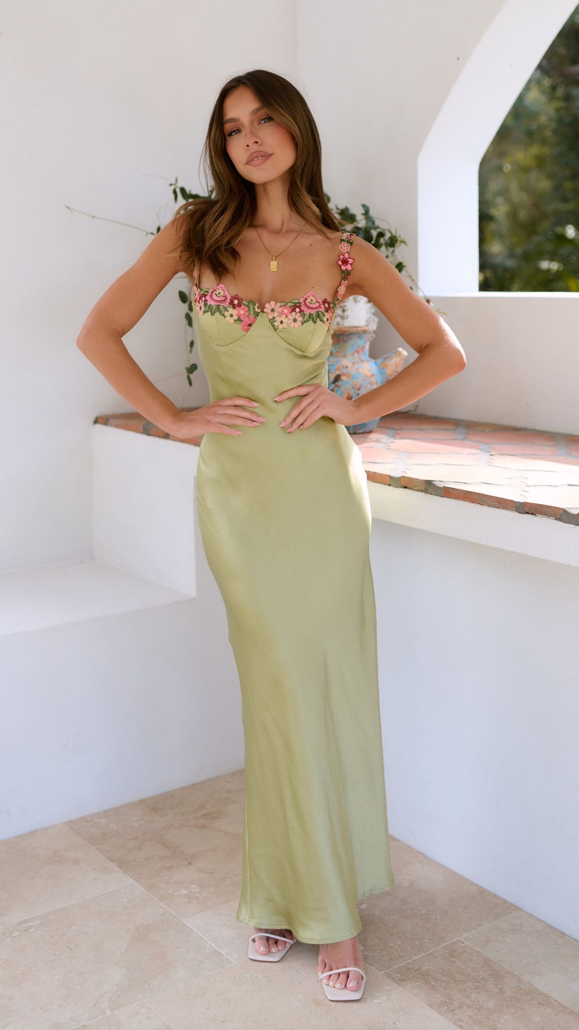 Adriana | Maxi Abito Floreale Elegante da Cerimonia per Donna 6