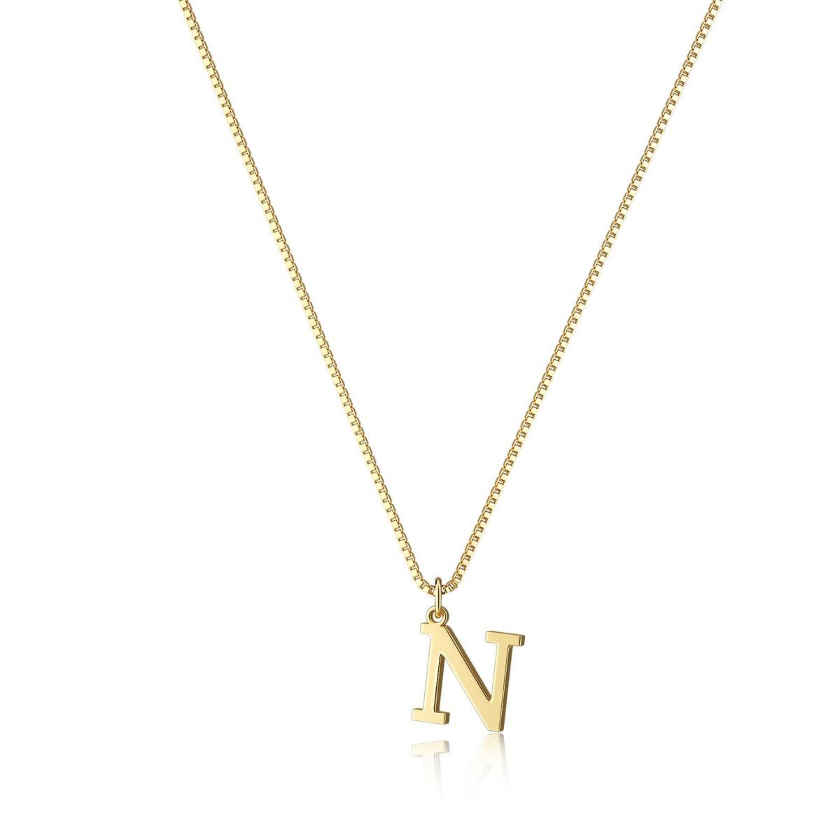 Gouden Ketting met Initialen Letter Lanette voor Dames