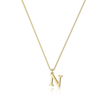 Gouden Ketting met Initialen Letter Lanette voor Dames