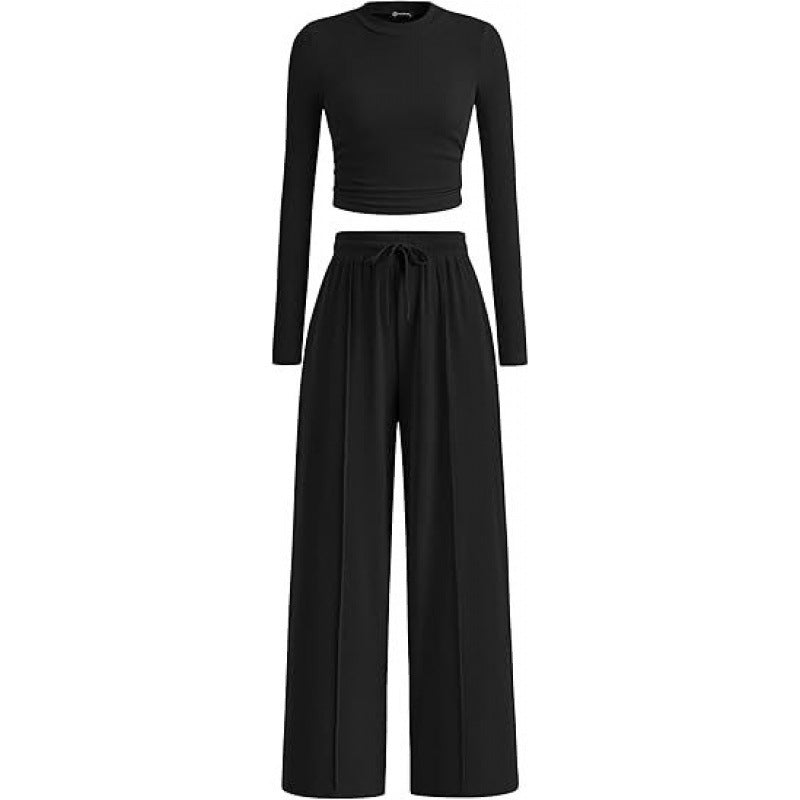 Dames Comfortabele Lounge Set Met Broek Lange Mouwen