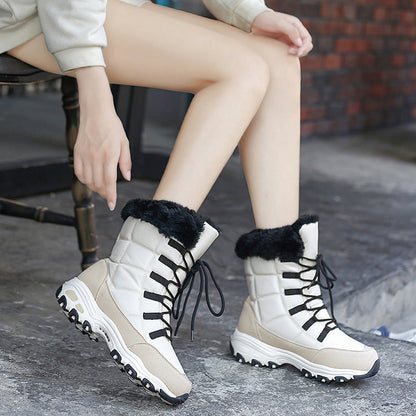 Dames Winterboots Warm en Zachte Voering met Veters - Mode Vibes