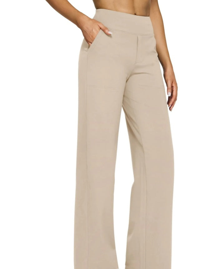 Dames Wijde Broek Hoge Taille Comfortabel Zittend