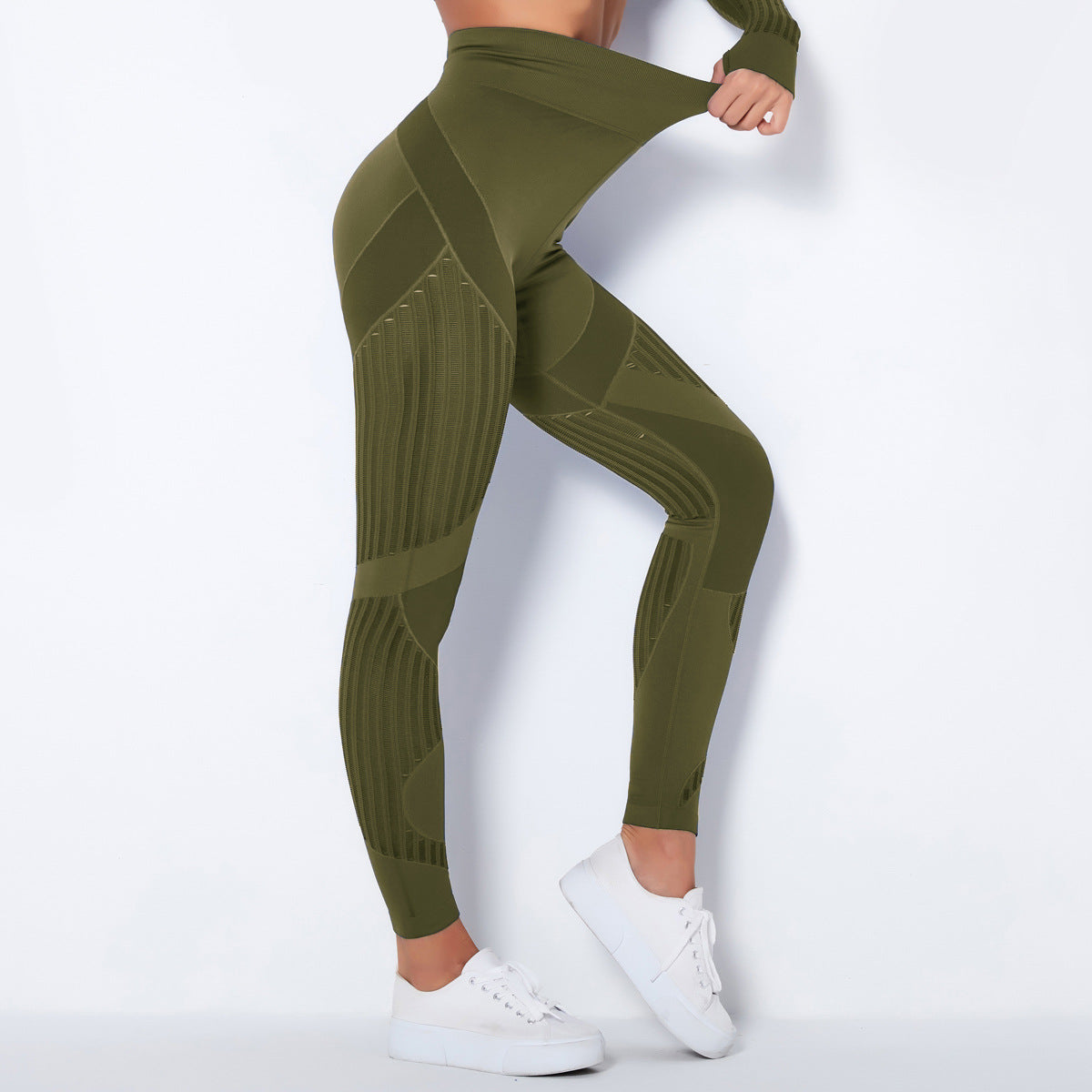 Dames Sportlegging Compressie Elastisch Zwart