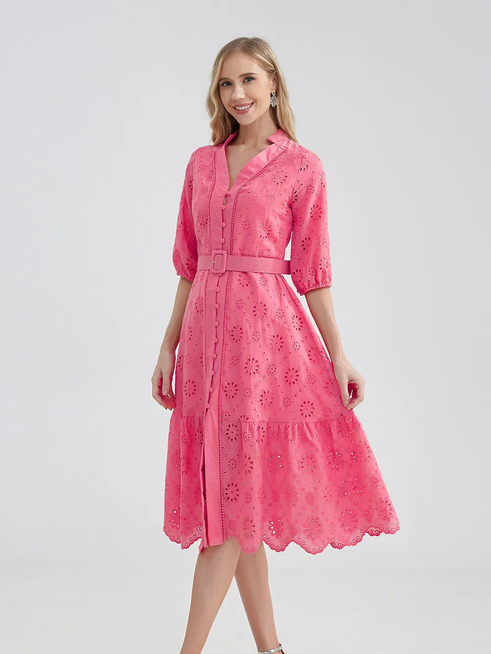 Zomerjurk Vrouw Evi Stijlvol Casual Jurkje