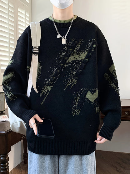 Gebreide Trui Oversized Trendy Heren - Mode Vibes