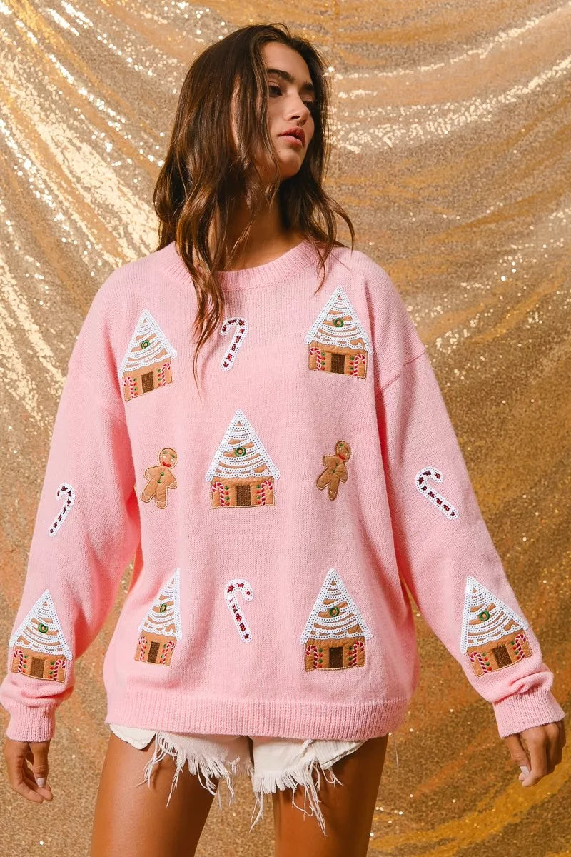 Dames Winter Trui Kerst Crew Neck Sweater
