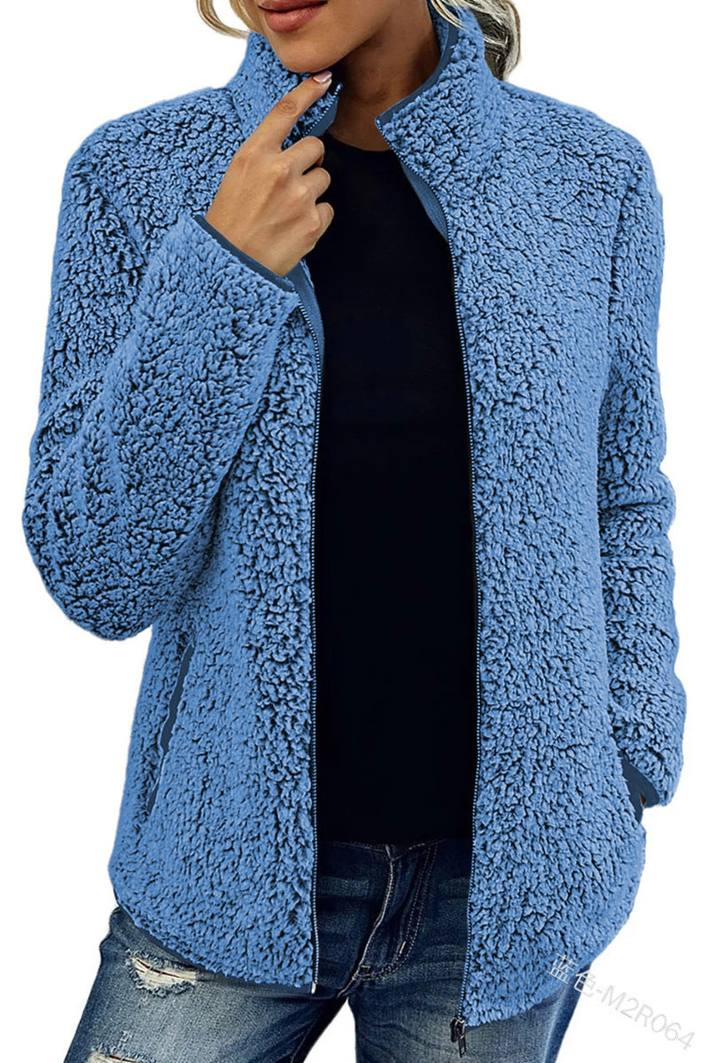 Dames Fleece Jas Warm en Veelzijdig met Rits