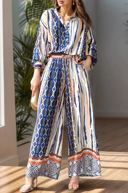 Elegante Bedrukte Set Zalea Stylisch en Chic