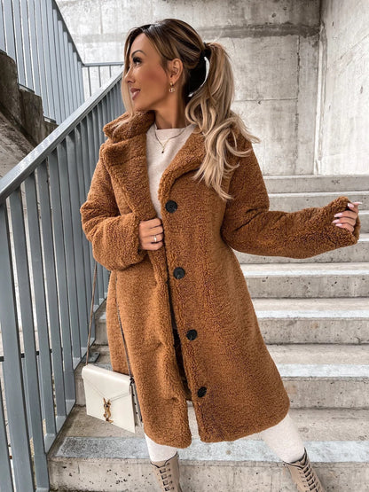 Dames Teddyjas Elegante Zacht Warm