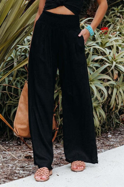 VELANORA - Elegante en Comfortabele High-Waist Palazzo Broek voor Vrouwen