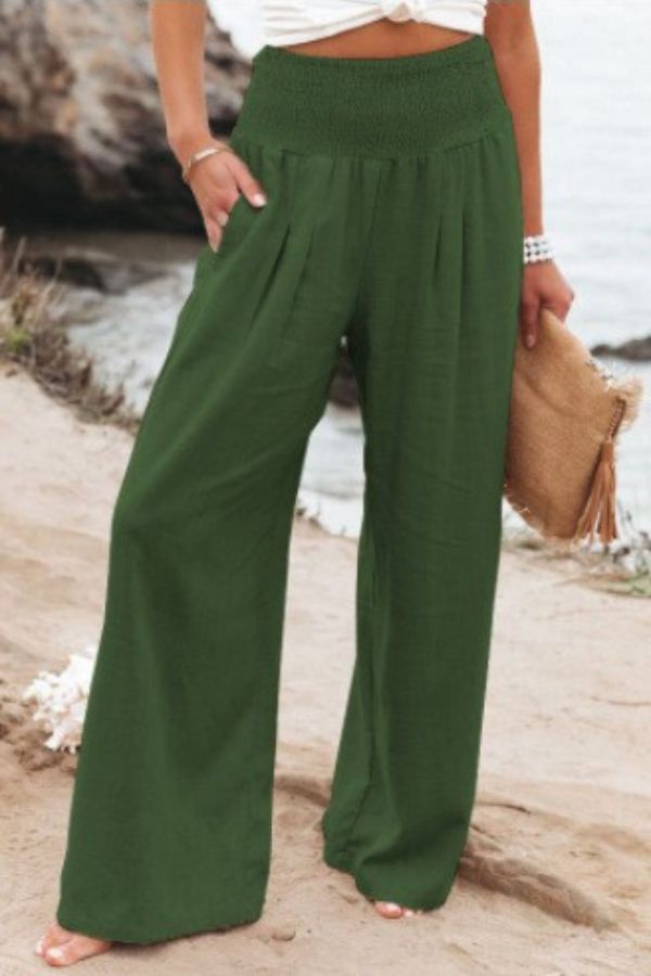 VELANORA - Elegante en Comfortabele High-Waist Palazzo Broek voor Vrouwen