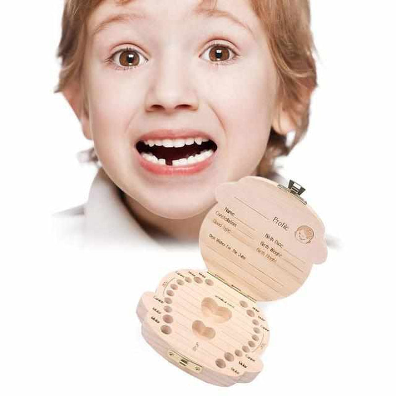 Houten Tandendoosje voor Kinderen Tanden Bewaren - Mode Vibes