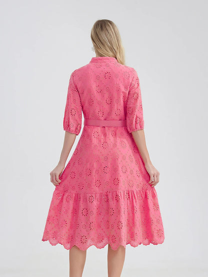 Zomerjurk Vrouw Evi Stijlvol Casual Jurkje