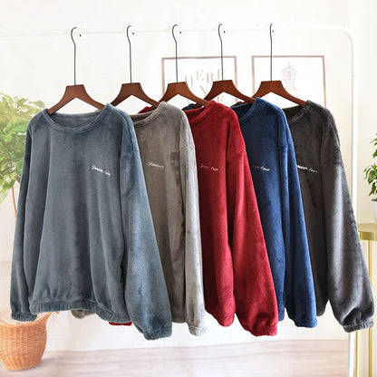 Warme Zachte Pyjama voor Mannen Winter Nachtkleding