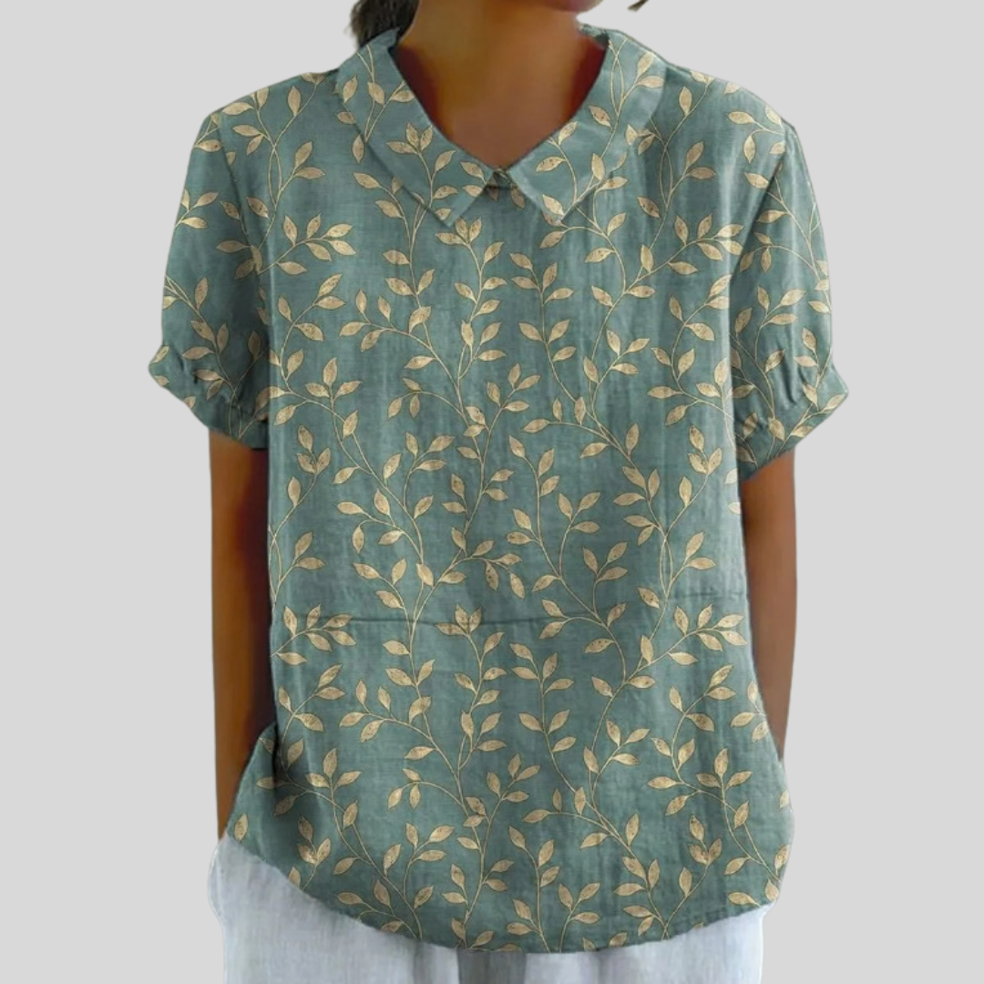 Dames Bloementop Comfortabel Elegant Model - Mode Vibes

