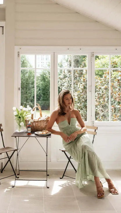 Fleurige Maxi Jurk voor Vrouw Stijlvol en Comfortabel