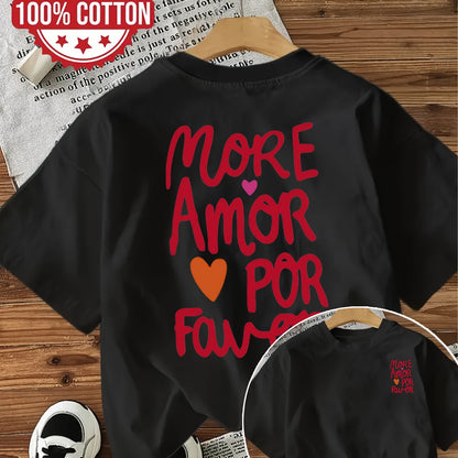 Dames T-shirt Katoen Comfortabele Pasvorm Met Tekstprint