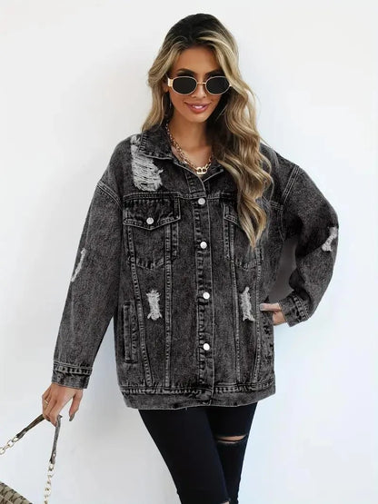 Dames Jeansjack Waterdicht Gevoerd Extra Large