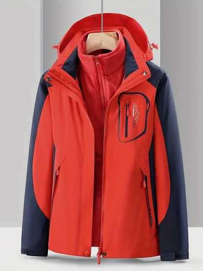 Waterdichte Jas 3-in-1 Regenjas voor Dames