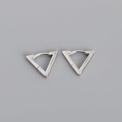Dames Driehoek Oorbellen Retro Stijl Zilver