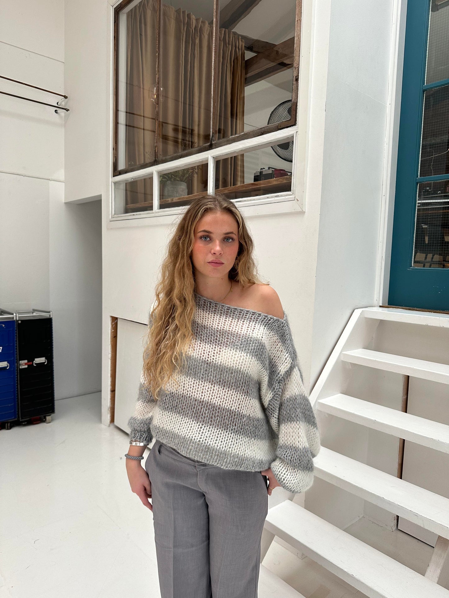 Gebreide Streeptrui voor Vrouw
