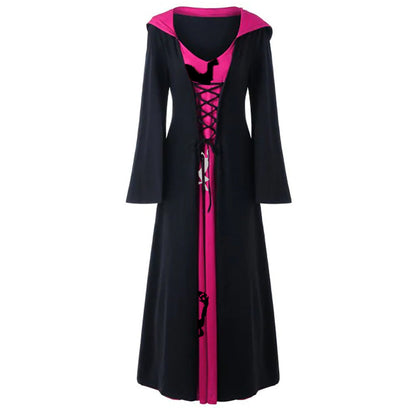 Dames Verkleedjurk Capuchon Warm en Stijlvol