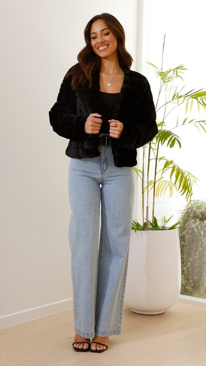 Dames Velour Jasje Crop Model Luxe Stof