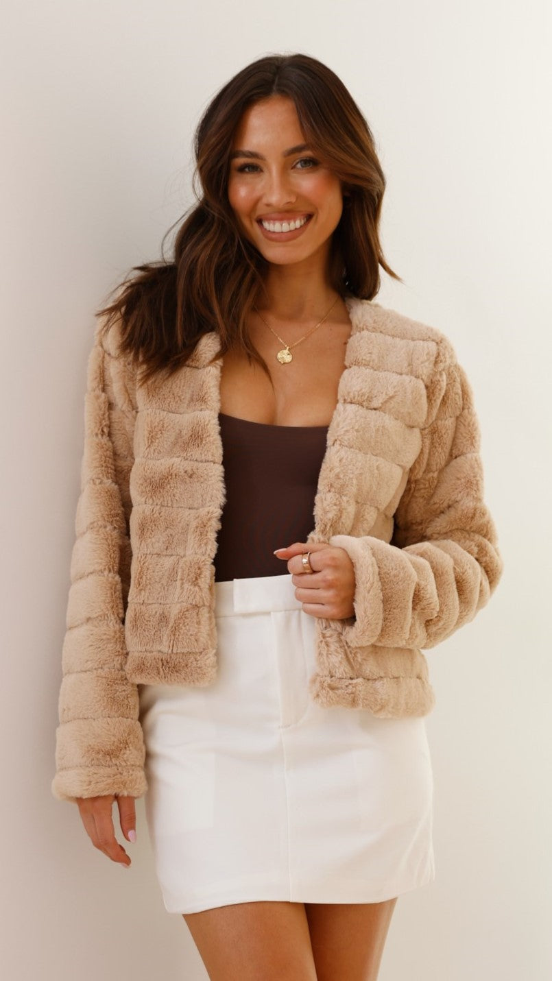 Dames Velour Jasje Crop Model Luxe Stof