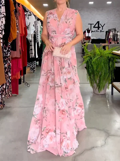 Zomerjurk V-hals Jurk voor Vrouw Zomerse Stijl