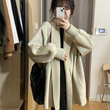 Dames Oversized Vest Koreaanse Stijl Lange Losse Jas
