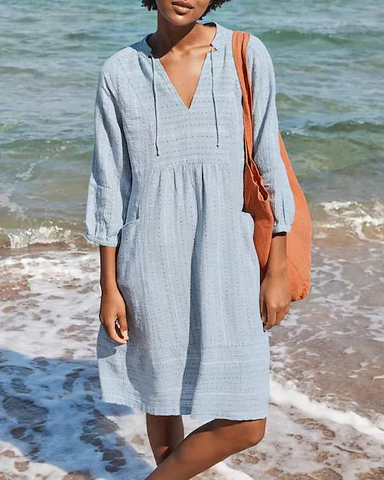Vrouwelijke Zomerjurk Eliza Jurk Licht en Vrouwelijk - Mode Vibes
