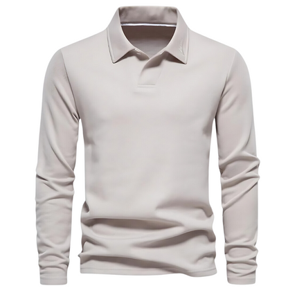 Heren Polo Shirt Lange Mouw Vince Casual Stijl