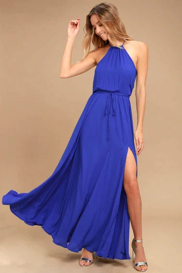 Elegante Lange Jurk voor Vrouw Zwart Formal Model