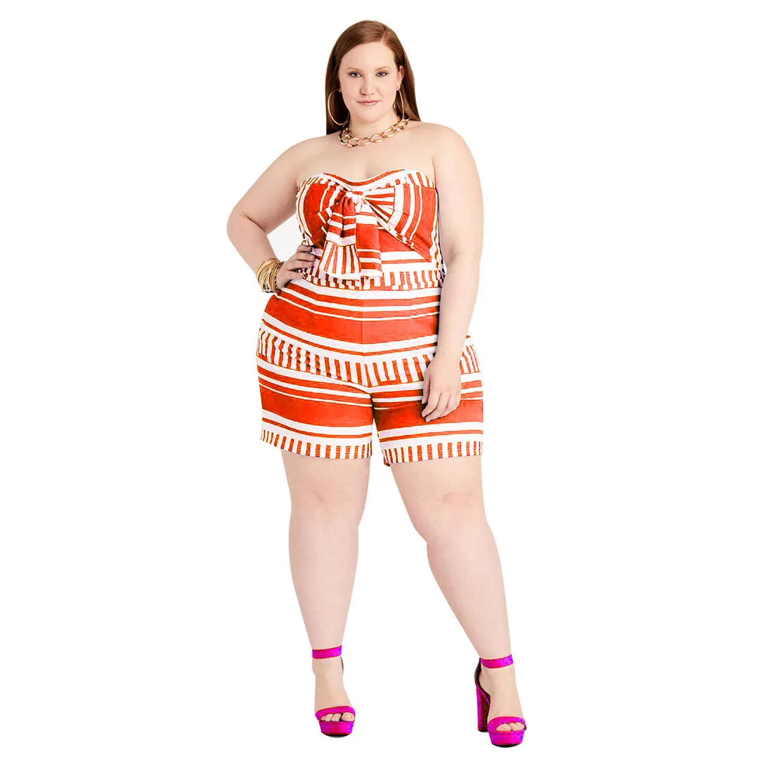 Plus Size Jumpsuit Zonder Banden Seksy en Stijlvol