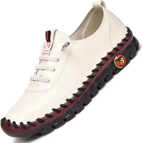 Dames Loafer Comfortabel Plat Leer