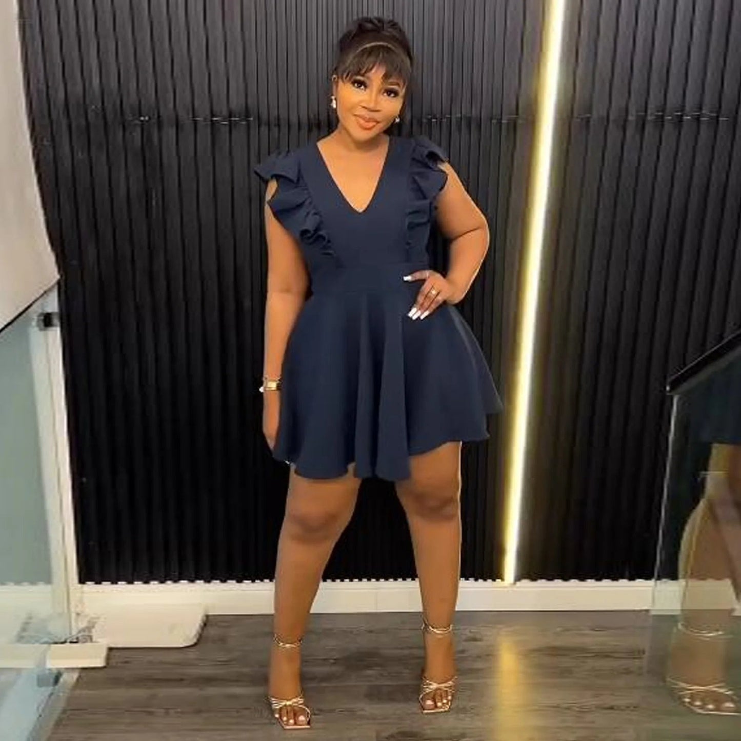 Plus Size Playsuit Stijlvol voor Vrouwen Grotere Maten