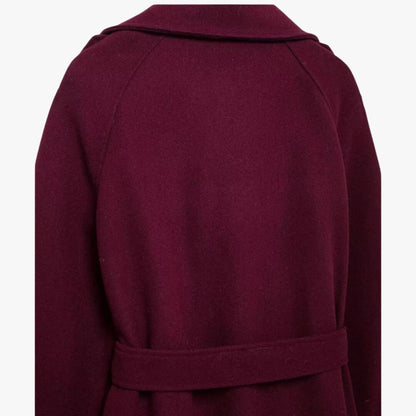 Trenchcoat Bordeaux Rood met Ceintuur voor Vrouw