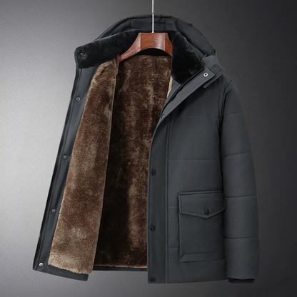 Heren Winterjas Warm Fleece Voering Waterdicht - Mode Vibes