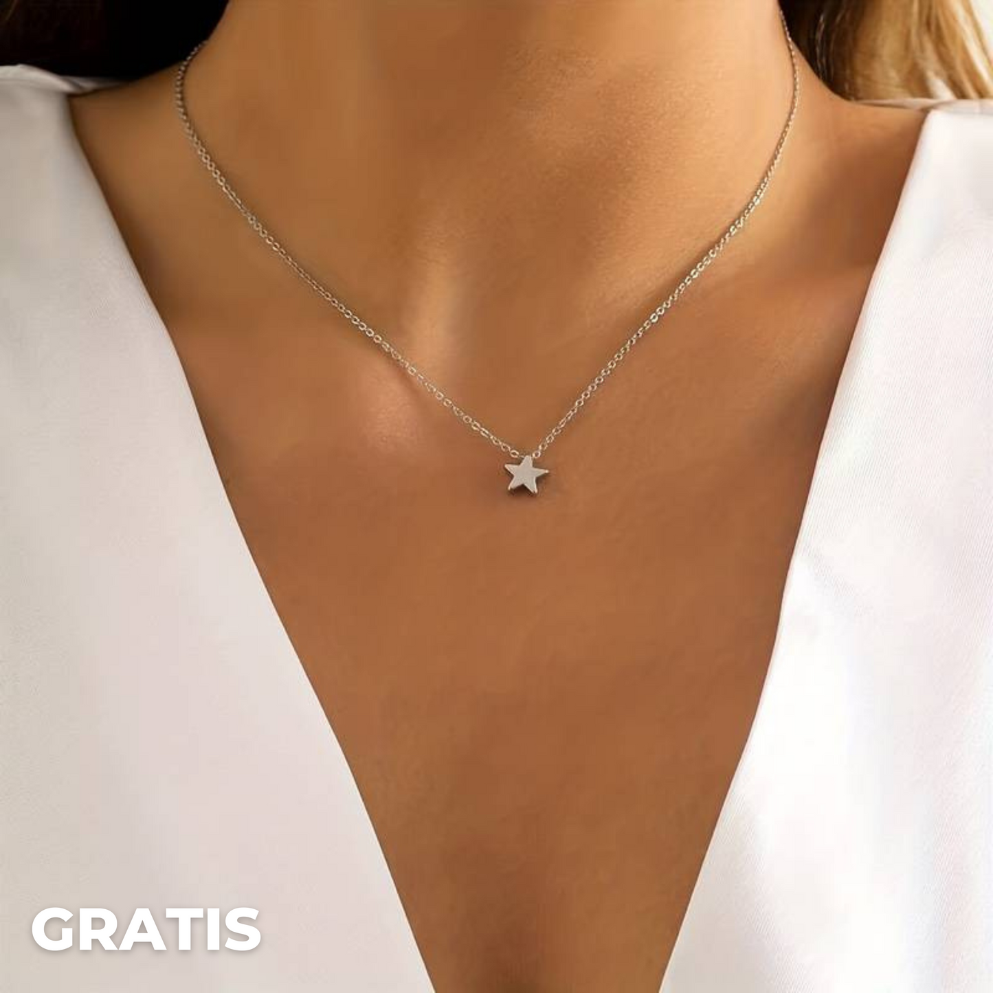 Ketting met Sterretjes Gelukssymbool Lyra Zilver