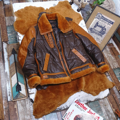 Leren Aviatorjack Stoer Warm Milan Stijl
