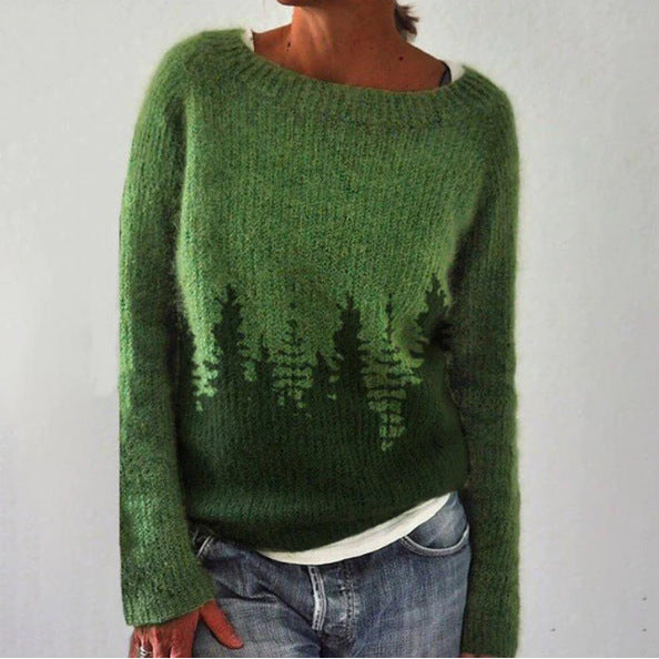 Retro Dames Trui Gebralloon Stijl - Mode Vibes